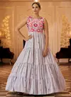 Gray Colour Flory Vol 23 New Latest Designer Fancy Wear Georgette Gown Collection 4776